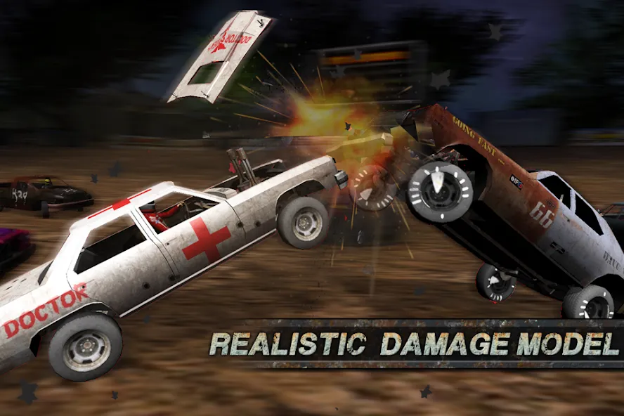 Demolition Derby: Crash Racing (Демолиция Дерби)  [МОД Бесконечные деньги] Screenshot 1