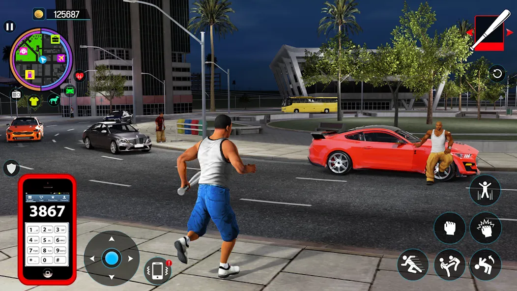 Gangster Mafia City Crime Game  [МОД Menu] Screenshot 4