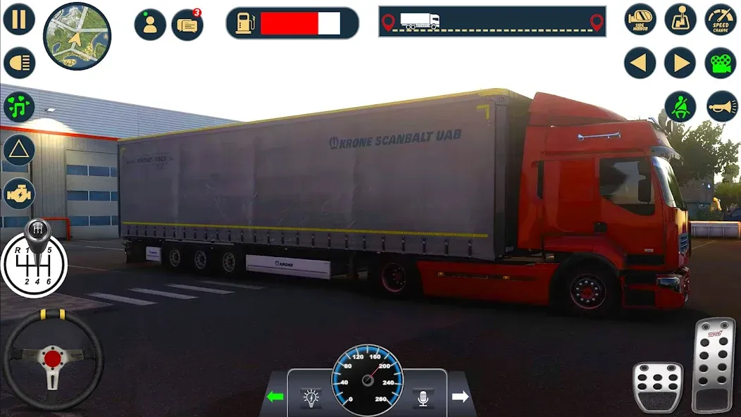 Euro Cargo Truck Simulator 3D  [МОД Все открыто] Screenshot 1