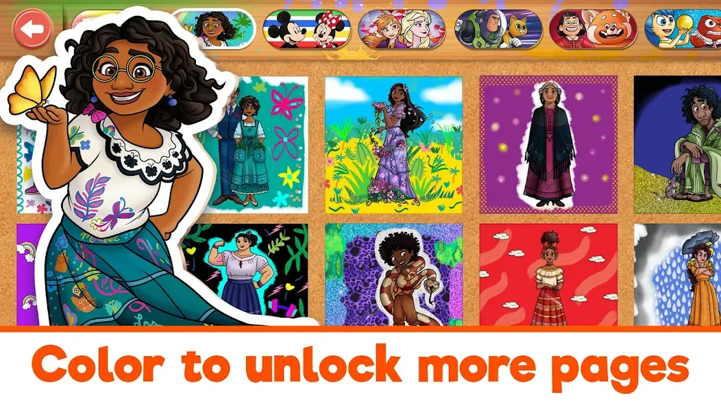 Disney Coloring World (Дисней)  [МОД Меню] Screenshot 5