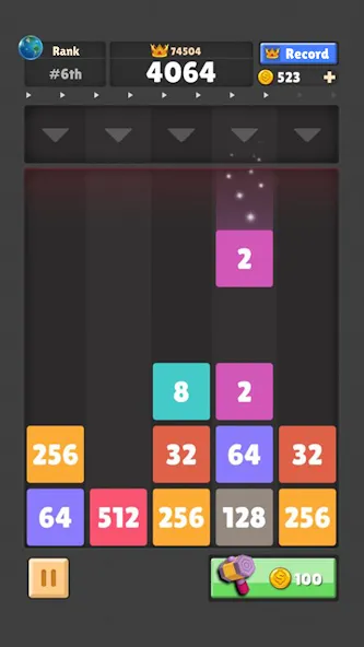 Drop The Number® : Merge Game (Дроп зе Намбер)  [МОД Бесконечные монеты] Screenshot 2