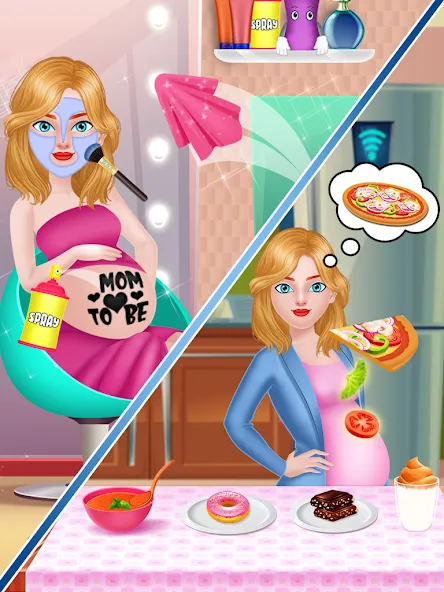 Mom Babysitting Game  [МОД Бесконечные деньги] Screenshot 1