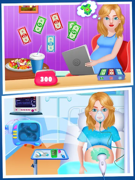 Mom Babysitting Game  [МОД Бесконечные деньги] Screenshot 2