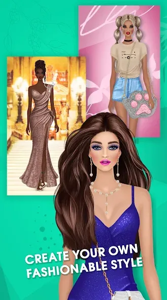 Fashion Triple Match: Dress Up (Фэшн Мердж)  [МОД Много монет] Screenshot 1