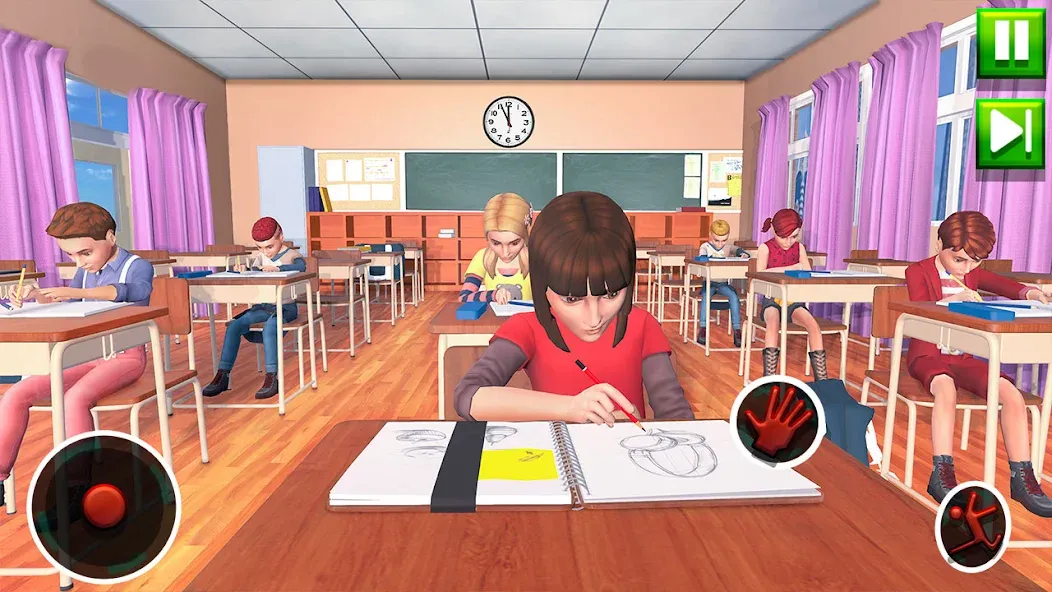 High School Teacher Sim Games  [МОД Unlimited Money] Screenshot 1