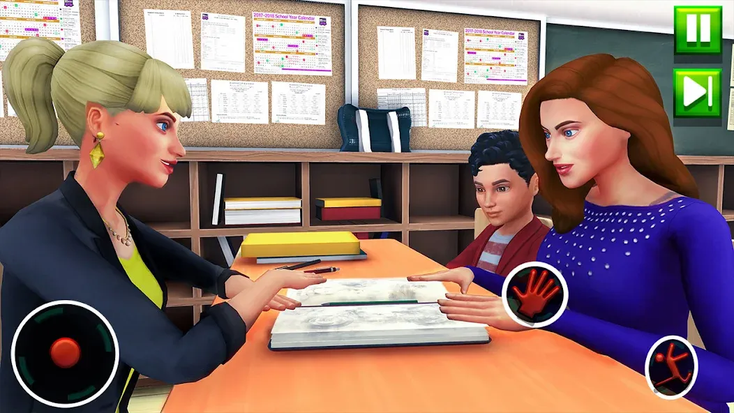 High School Teacher Sim Games  [МОД Unlimited Money] Screenshot 3