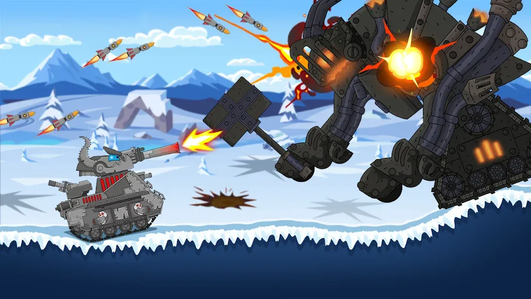 Tank Combat: War Battle (Танковый бой)  [МОД Menu] Screenshot 5