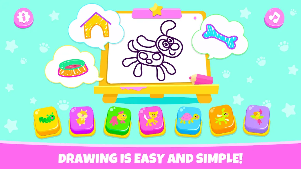 Drawing for kids! Toddler draw  [МОД Unlocked] Screenshot 1