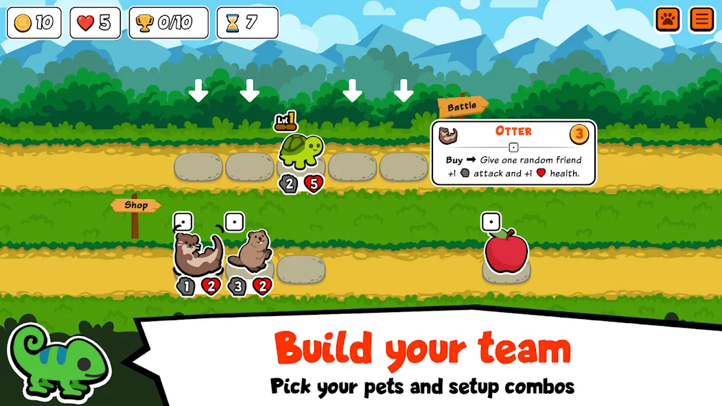 Super Auto Pets (упер Ауто Петс)  [МОД Unlocked] Screenshot 1