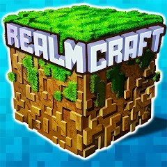 Скачать взлом Mini Block Craft Realm Craft (РеалмКрафт)  [МОД Unlocked] на Андроид