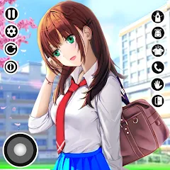 Скачать взлом Anime High School Life [МОД Menu] на Андроид