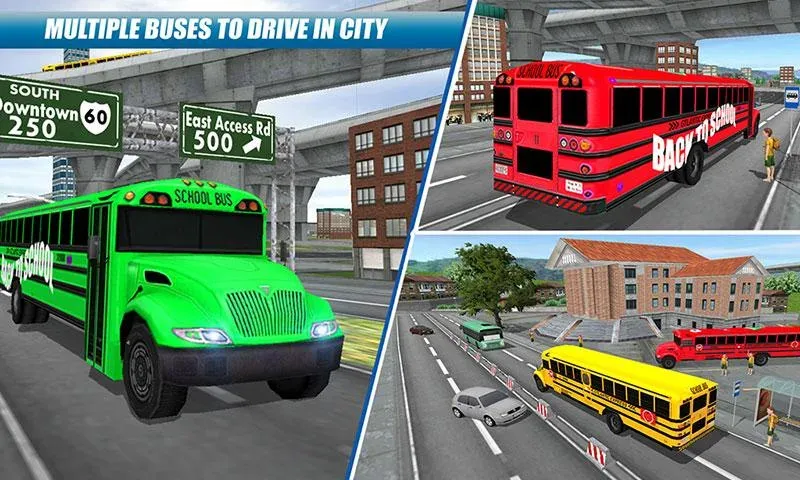 School Bus Driving Game  [МОД Бесконечные монеты] Screenshot 4