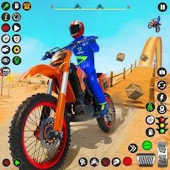 Скачать взлом Bike Stunt Games Stunt Bike 3D (Байк стант рэмп игра Байк Джамп)  [МОД Mega Pack] на Андроид