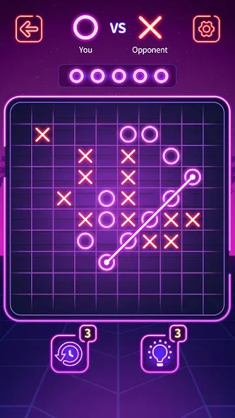 Tic Tac Toe - Offline XOXO (Тиктактое)  [МОД Меню] Screenshot 2