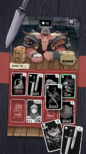 Card Crawl (Кард Кролл)  [МОД Бесконечные монеты] Screenshot 1