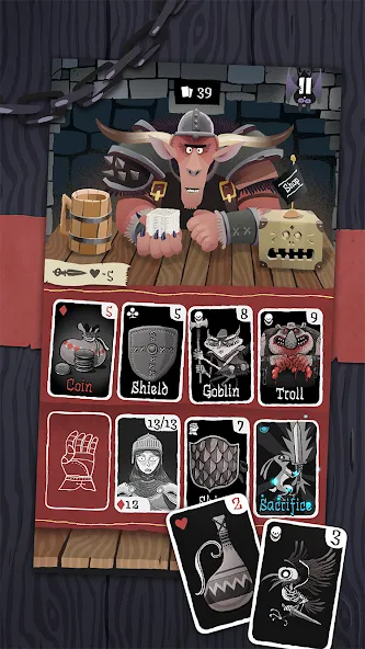 Card Crawl (Кард Кролл)  [МОД Бесконечные монеты] Screenshot 3