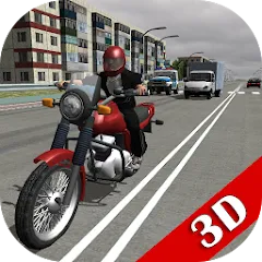 Скачать взлом Russian Moto Traffic Rider 3D [МОД Menu] на Андроид