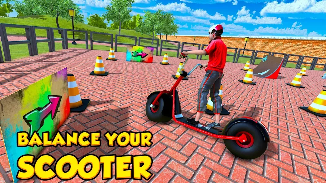 BMX Air Skate Scooter Tricks  [МОД Бесконечные монеты] Screenshot 4