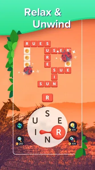 Puzzlescapes Word Search Games (Паззлскейпс Ворд Срч Геймс)  [МОД Unlocked] Screenshot 2