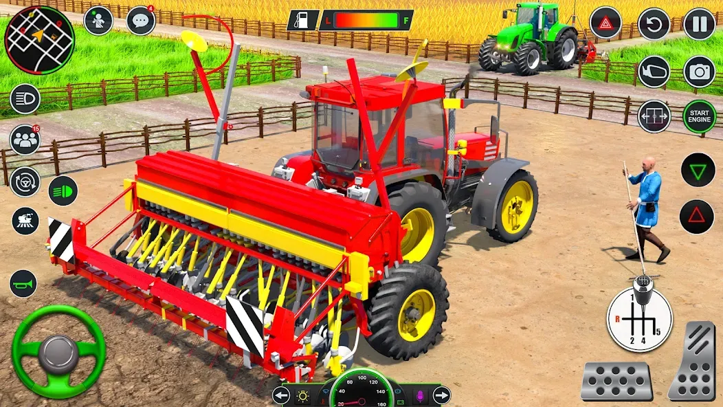 Real Tractor Driving Games (Риал Трактор Драйвинг Геймс)  [МОД Menu] Screenshot 2