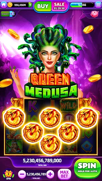 Spin To Rich - Vegas Slots (Спин Ту Рич)  [МОД Бесконечные монеты] Screenshot 3