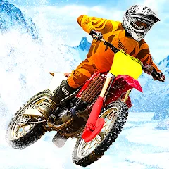 Скачать взлом Snow Tricky Bike Stunt Race 3D [МОД Unlimited Money] на Андроид