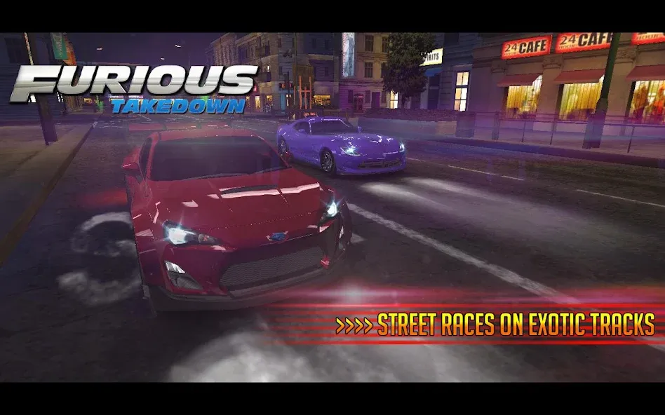 Furious: Takedown Racing (Фьюриъс)  [МОД Меню] Screenshot 5