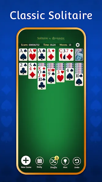 Solitaire: Classic Card Games  [МОД Много денег] Screenshot 2