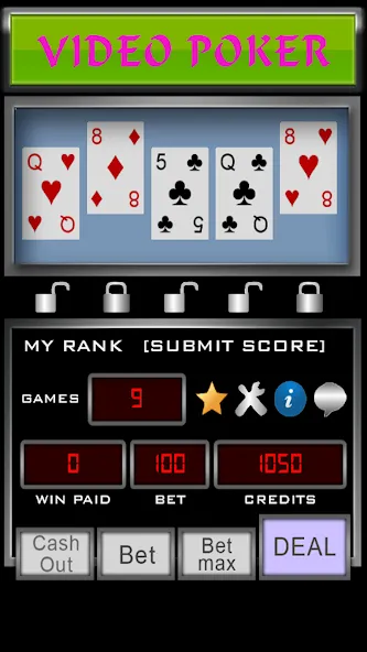 Video Poker (Видео Покер)  [МОД Много денег] Screenshot 2