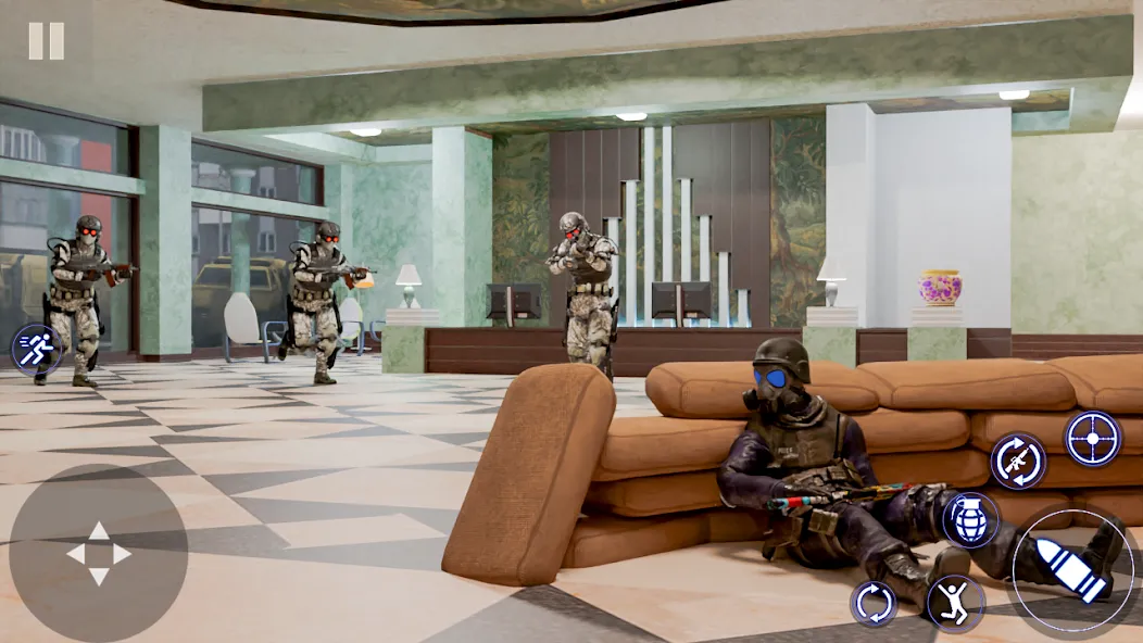 Modern Commando FPS Army Games  [МОД Бесконечные монеты] Screenshot 2