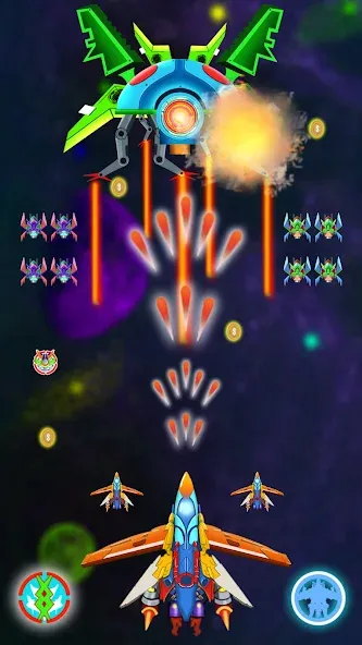 Galaxy Shooting: Alien Attack (Гэлэкси Шутинг)  [МОД Бесконечные монеты] Screenshot 4