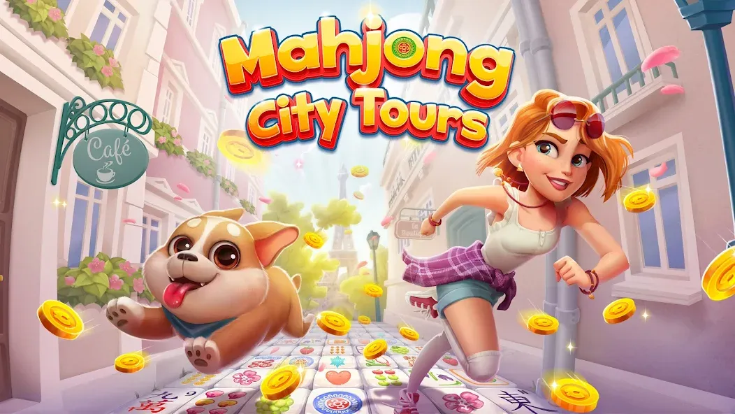 Mahjong City Tours: Tile Match (Маджонг Сити Турс)  [МОД Много денег] Screenshot 1