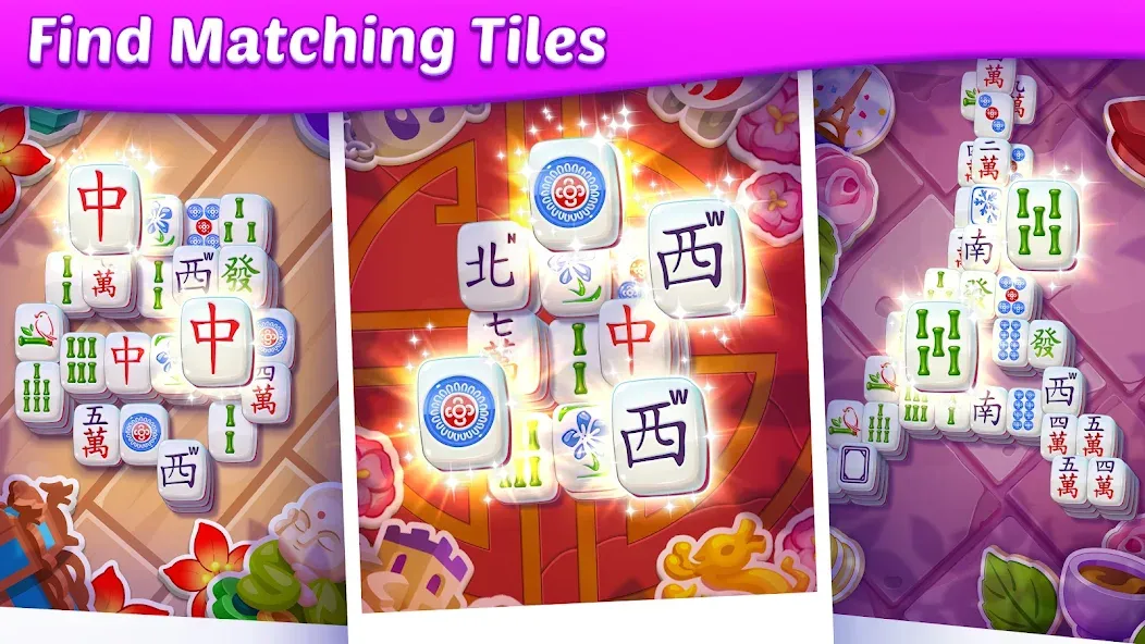 Mahjong City Tours: Tile Match (Маджонг Сити Турс)  [МОД Много денег] Screenshot 2