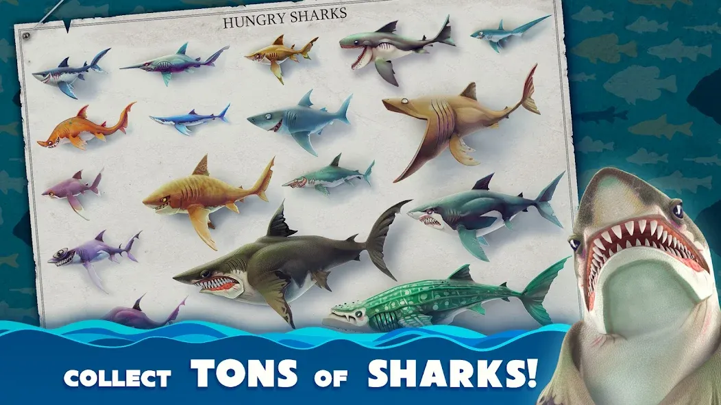 Hungry Shark World (Хангри Шарк Ворлд)  [МОД Все открыто] Screenshot 2