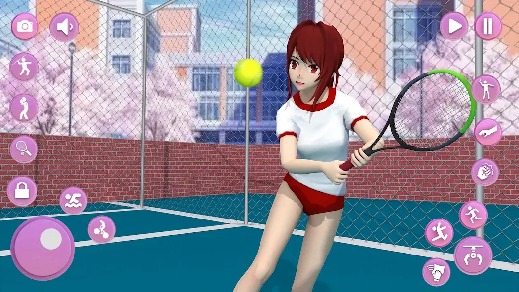 Anime School Girl Simulator 3D  [МОД Unlimited Money] Screenshot 2