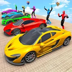 Скачать взлом Mega Ramp Car Games Car Stunts [МОД Много монет] на Андроид