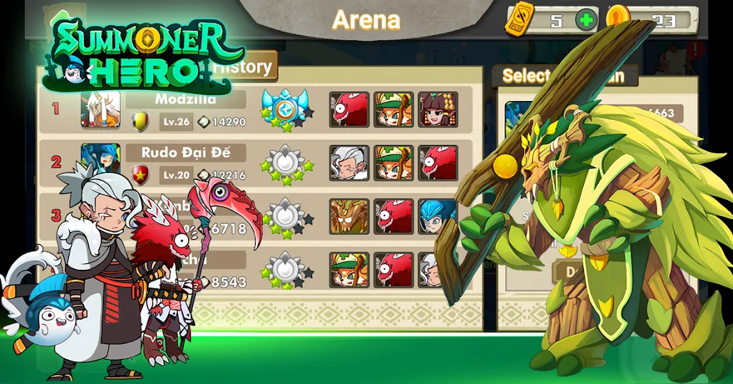 Summoner Hero: Epic Battle (Саммонер Хиро)  [МОД Все открыто] Screenshot 5