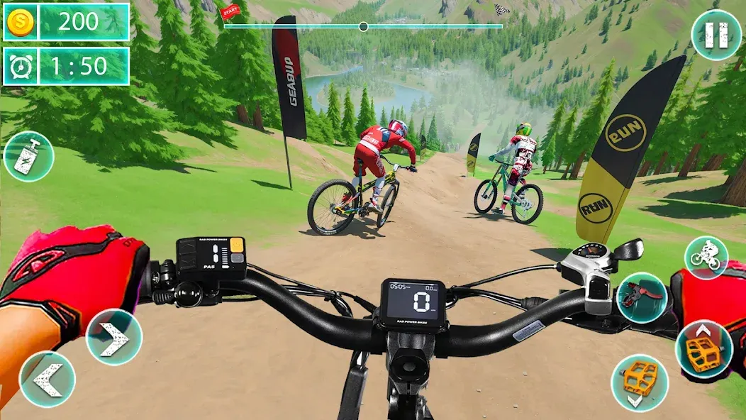 MTB Downhill: BMX Racer  [МОД Все открыто] Screenshot 2