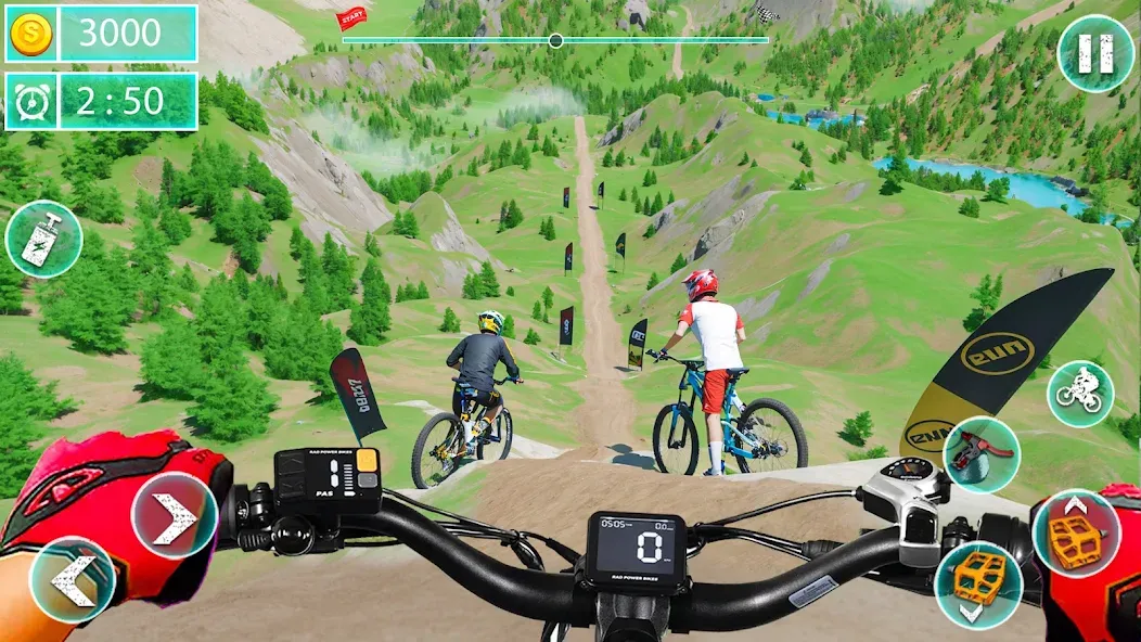 MTB Downhill: BMX Racer  [МОД Все открыто] Screenshot 3