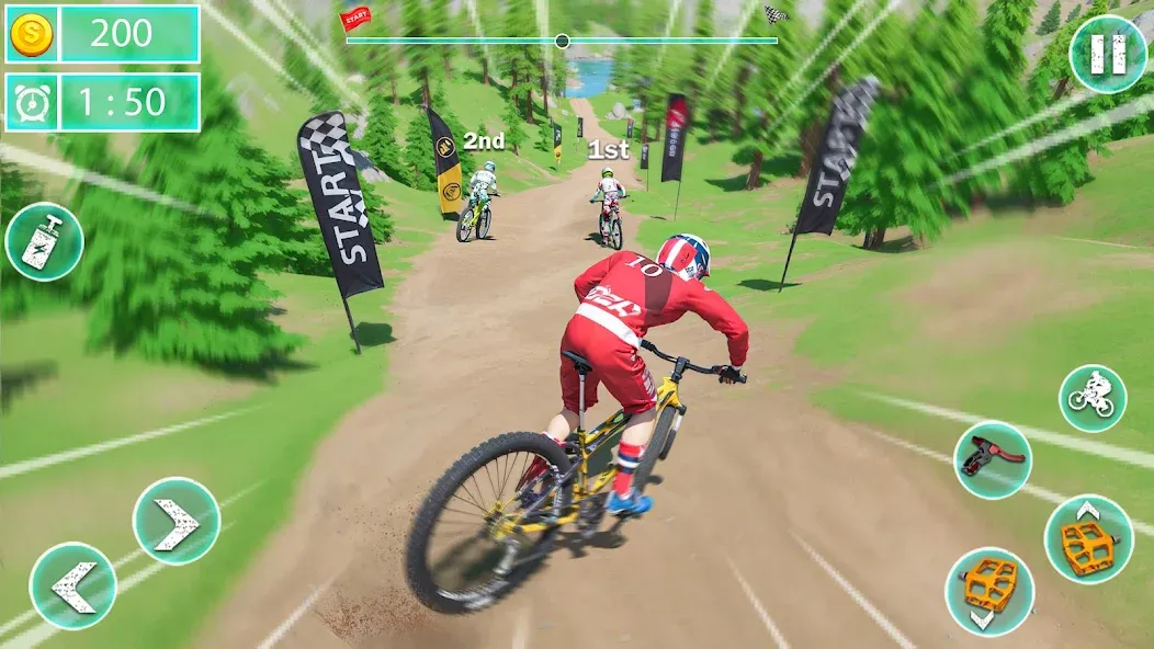 MTB Downhill: BMX Racer  [МОД Все открыто] Screenshot 4