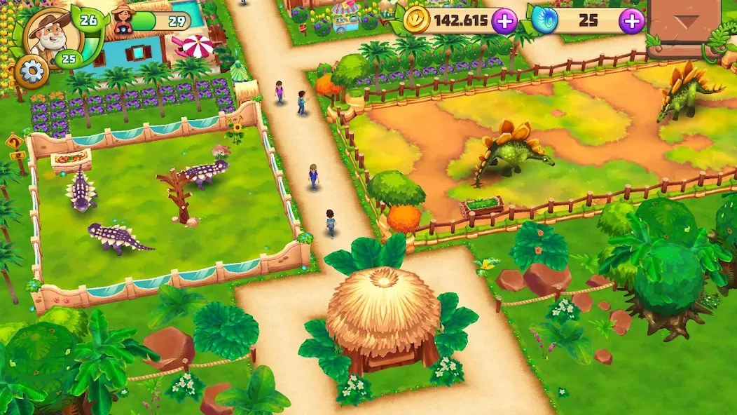 Dinosaur Park – Primeval Zoo (Динозавровый парк)  [МОД Unlocked] Screenshot 5