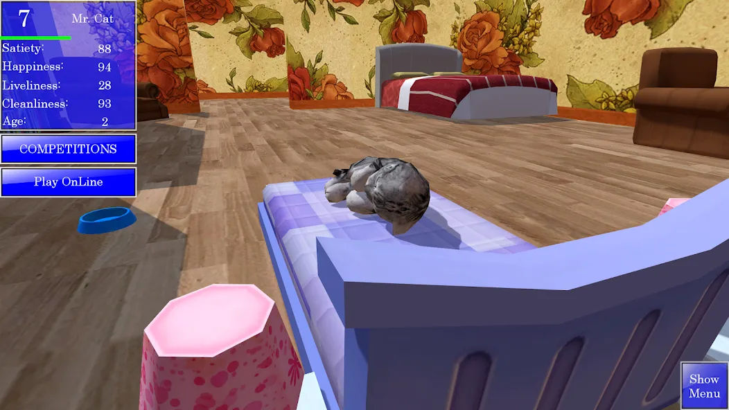 Cute Pocket Cat 3D (Сьют Покет Кэт 3Д)  [МОД Unlocked] Screenshot 3