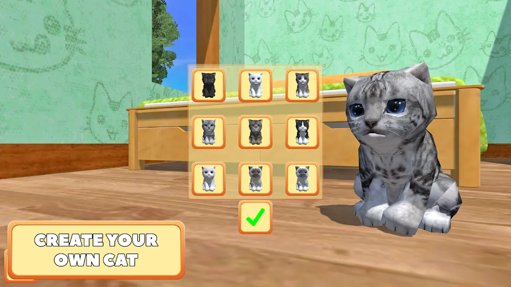 Cute Pocket Cat 3D - Part 2 (Сьют Покет Кэт 3Д)  [МОД Menu] Screenshot 1