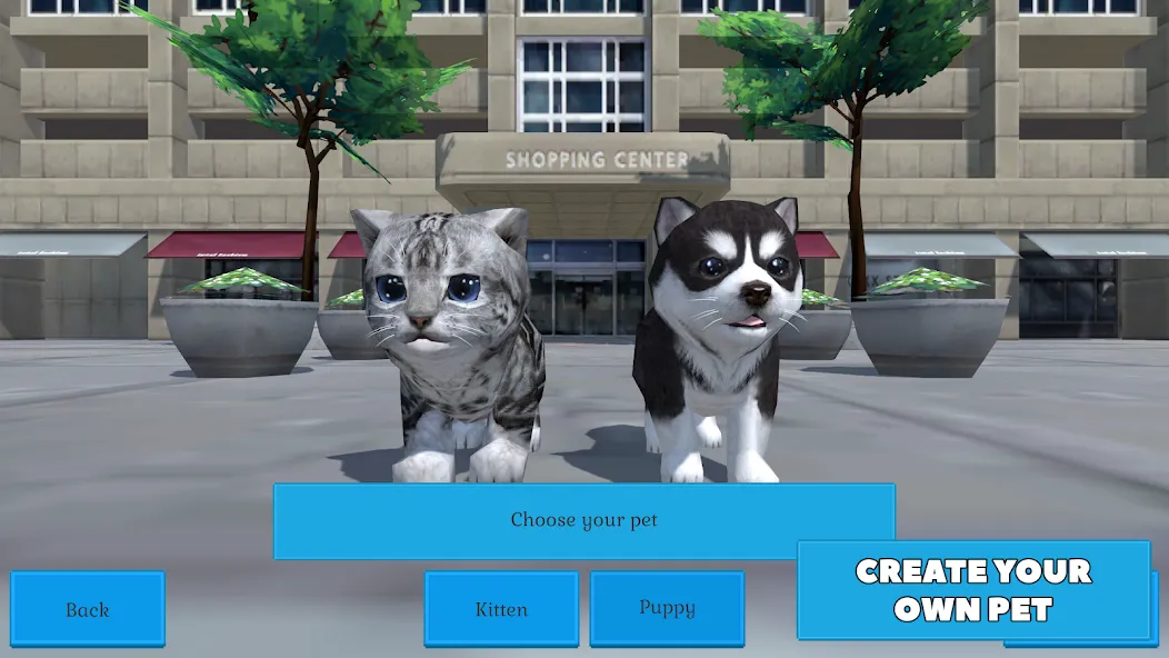 Cute Pocket Cat And Puppy 3D (Кьют Покет Кэт Энд Паппи 3Д)  [МОД Mega Pack] Screenshot 1