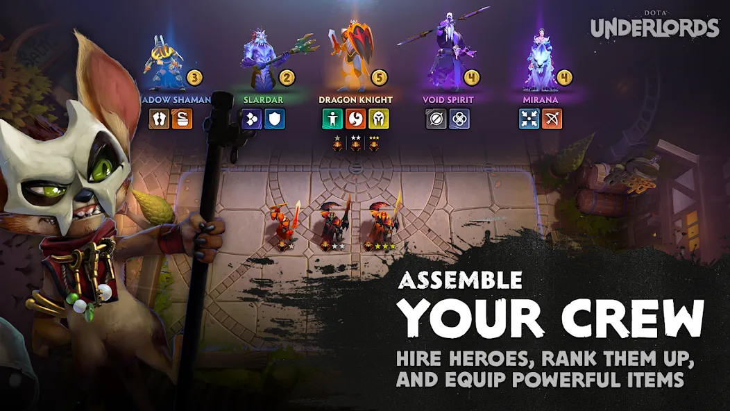 Dota Underlords (Дота Андерлордс)  [МОД Все открыто] Screenshot 2