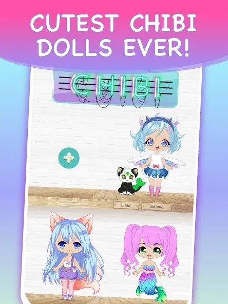 Chibi Dress Up Games for Girls  [МОД Menu] Screenshot 1