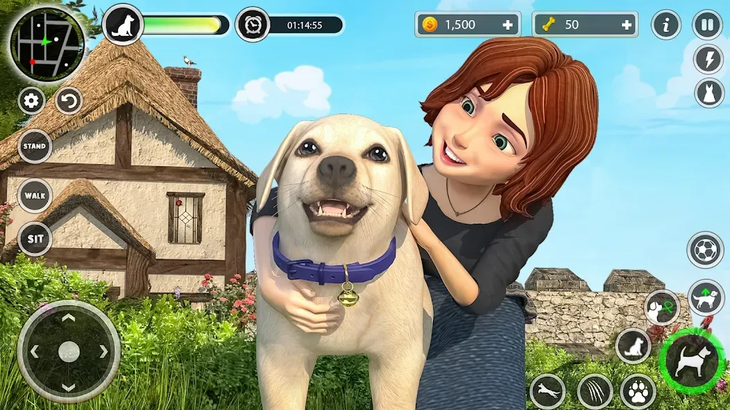 Dog Simulator Pet Dog Games 3D  [МОД Unlocked] Screenshot 3