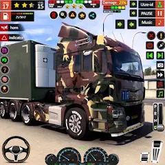 Скачать взлом Army Truck Transport Game 2023 [МОД Все открыто] на Андроид