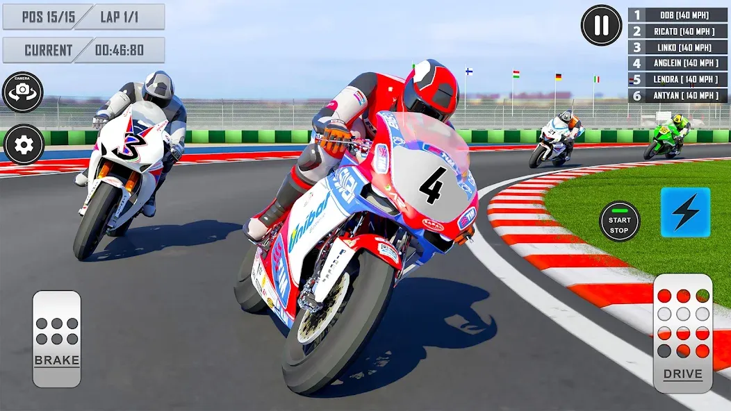 3D Bike Racing Games Offline  [МОД Меню] Screenshot 1