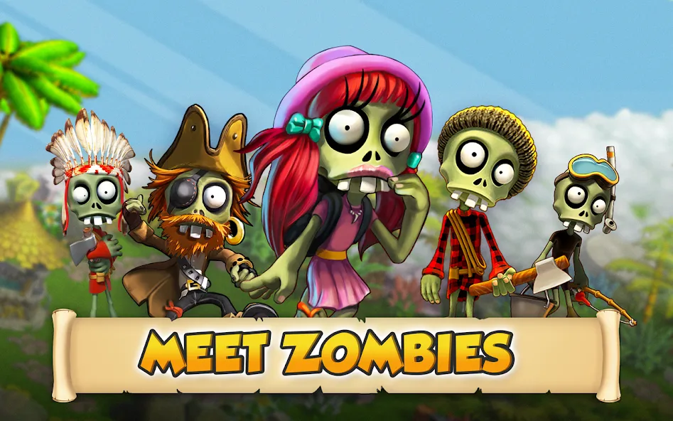 Zombie Castaways  [МОД Menu] Screenshot 5